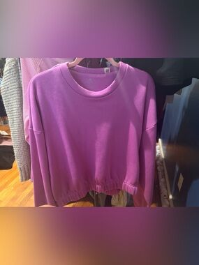 adidas Pink Crewneck Sweatshirt - Vibrant Orchid